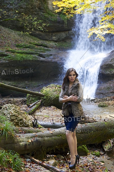 Young girl shooting