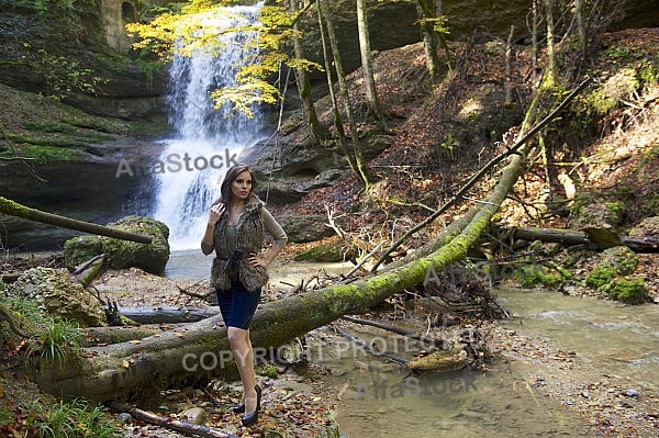 Young girl shooting