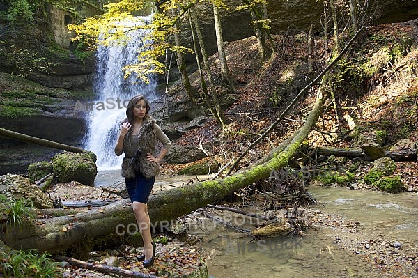 Young girl shooting