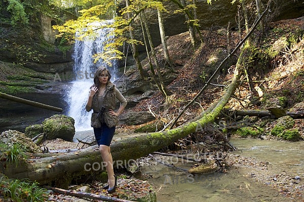 Young girl shooting