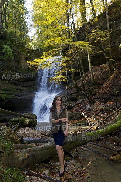 Young girl shooting