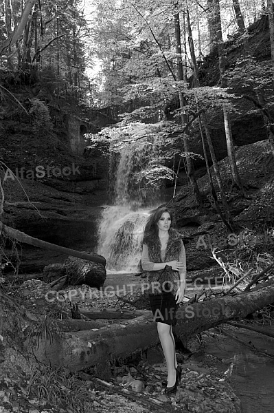 Young girl shooting