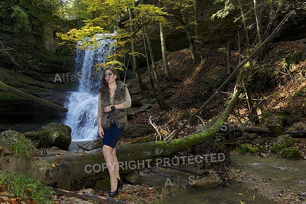 Young girl shooting