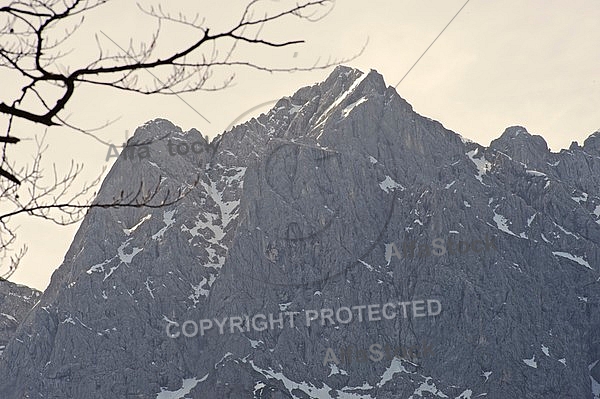 Zugspitze, Grainau, Alpen, Bayern, Germany