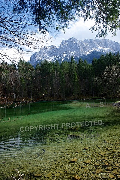 Zugspitze, Grainau, Alpen, Bayern, Germany