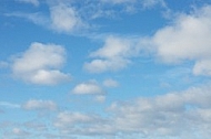 Blue sky, white cloud