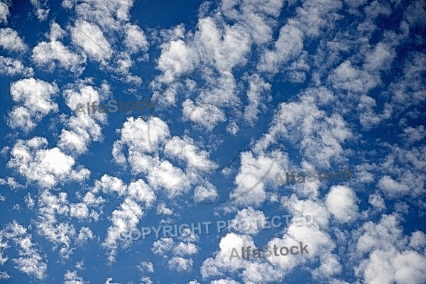 Blue sky, white cloud