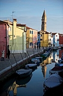 Burano in the Venetian Lagoon, Italy