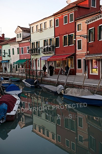 Burano in the Venetian Lagoon, Italy