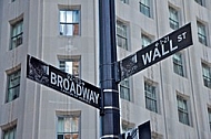 Corner of Broadway and Wall Street, New York City, United States
