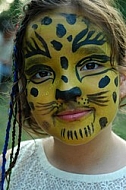 Girl with face painting