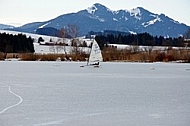 Ice boat, Hopfensee, Germany