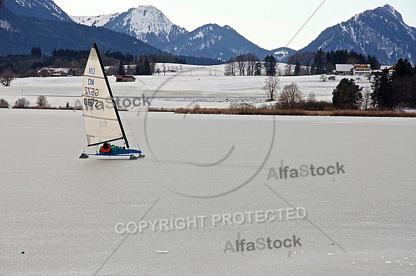 Ice boat, Hopfensee, Germany