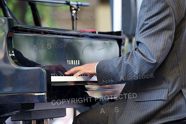Men playing piano