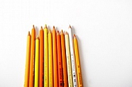 Orange Aquarell coloured pencil