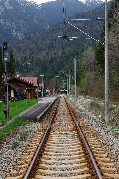 Railway, Zugspitze, Grainau, Alpen, Bayern, Germany