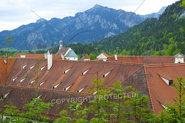 Reed roof, Füssen, Bavaria, Germany