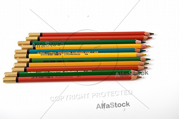 SAP Green Aquarell coloured pencil