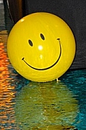 Smile, ball, water