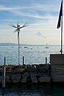 Statue, water, Friedrichshafen,  Lake Constance, Germany