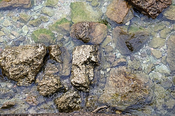 Stones, water