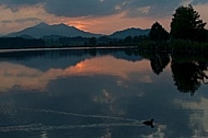 Sunset at the Lake Hopfensee