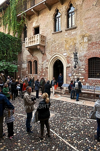 The balcony of Juliet's house ,Verona, Italy