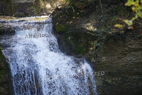 Waterfall, water flow, water, natural miracle.