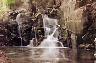 Waterfall with stones, Dömörkapu, Hungary