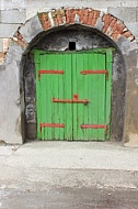 Wine cellar door, Nagymaros Hungary 