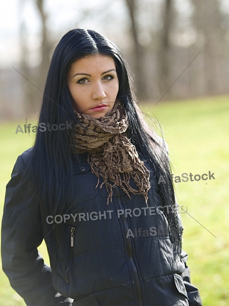 Young girl outdoor portrait