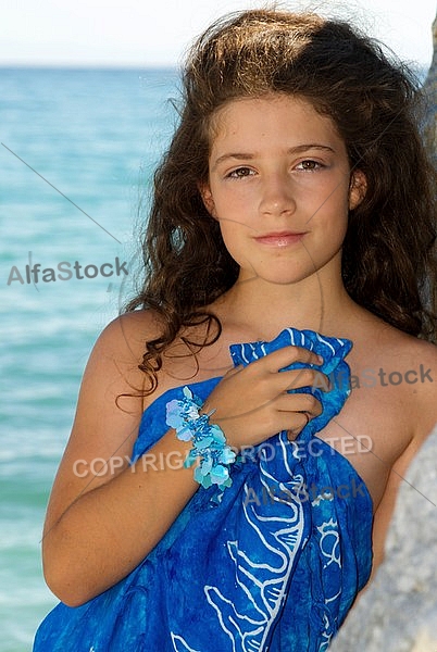 Young girl posing